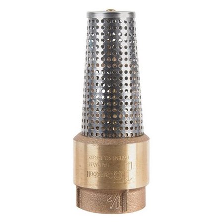 TOOL FV-6TLF 200 PSI 1.05 in. FIP x 1.05 in. FIP Lead Free Brass Foot Valve TO2516234